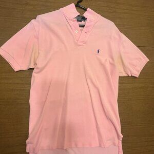 Men's Pink Ralph Lauren Polo Shirt - Size Medium. Rarely Worn.